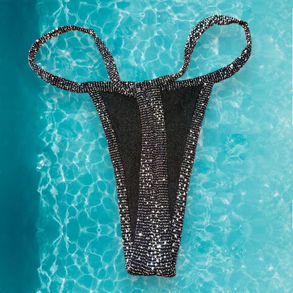 Zuliana Small Backless Set Sparkly 90s - Y2K Coquette Glam 3 Piece Matching Set - Picture 9 of 11